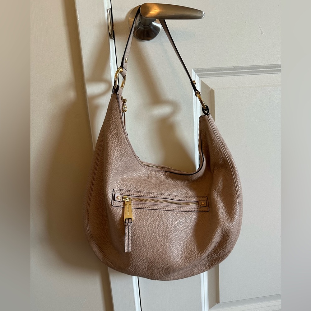 Michael Kors Pebbled Leather Satchel purse hobo